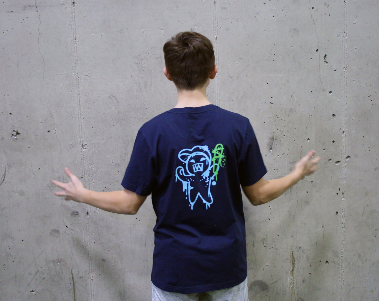 The Drip Kid Premium Tee - Navy