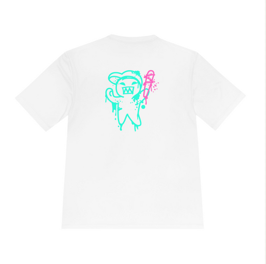 The Drip Kid White Performance Dry Fit Tee