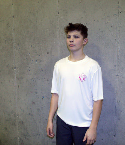 The Drip Kid White Performance Dry Fit Tee