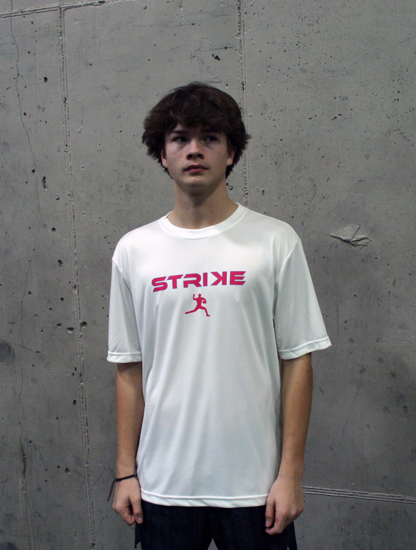 Locked Up Performance Dry Fit Tee - White