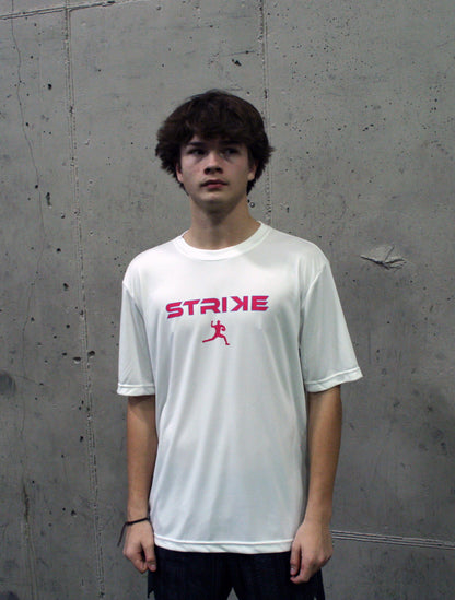Locked Up Performance Dry Fit Tee - White