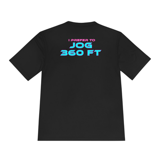 Longball Jog Performance Dry Fit Tee - Black