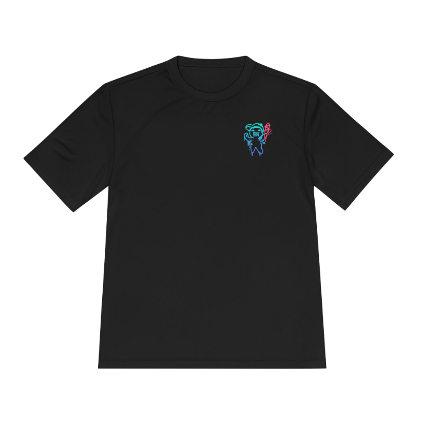 Longball Jog Performance Dry Fit Tee - Black