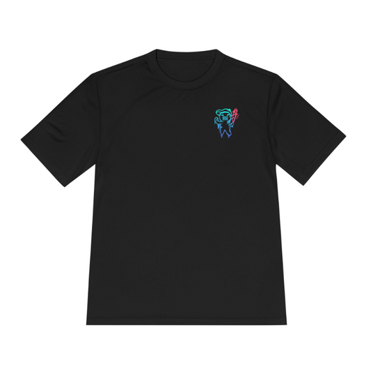 Longball Jog Performance Dry Fit Tee - Black